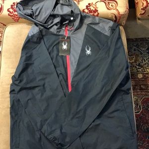 Spyder Full Zip Hoodie NWT Large windbreaker